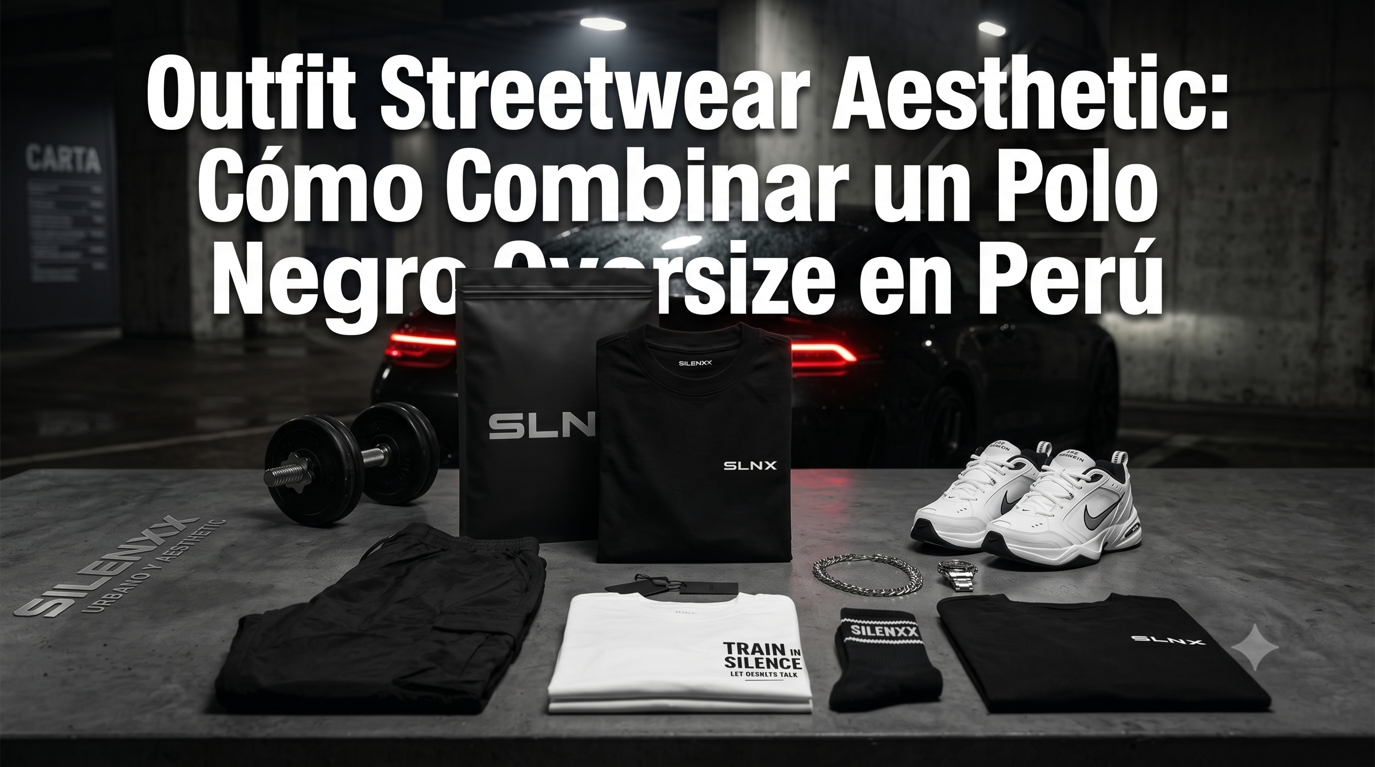 Outfit Streetwear Aesthetic: Cómo combinar un polo negro oversize en Perú