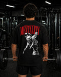 Polo Oversize Gym Estampado – “MENTALITY”