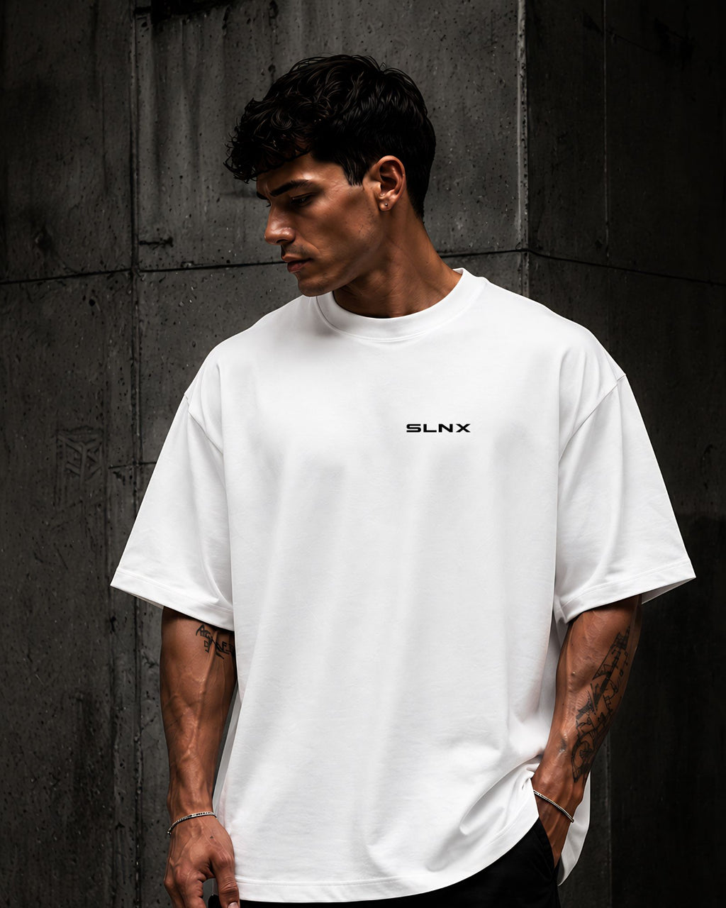 Polo Oversize Streetwear 20/1 Gym "TRAIN IN SILENCE"