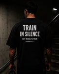 Polo Oversize Streetwear 20/1 Gym "TRAIN IN SILENCE"