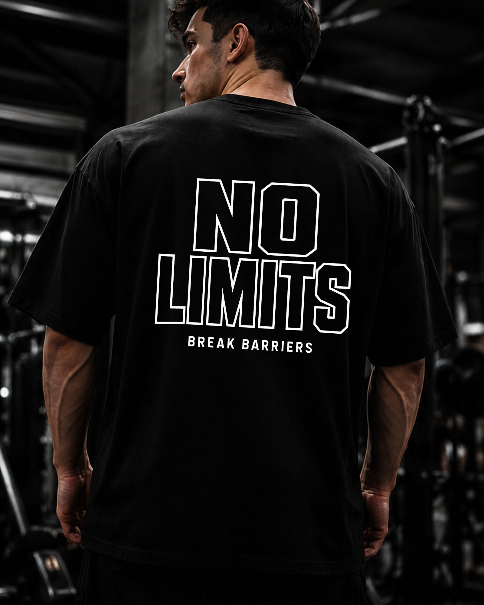 Polo Oversize Gym “NO LIMITS”