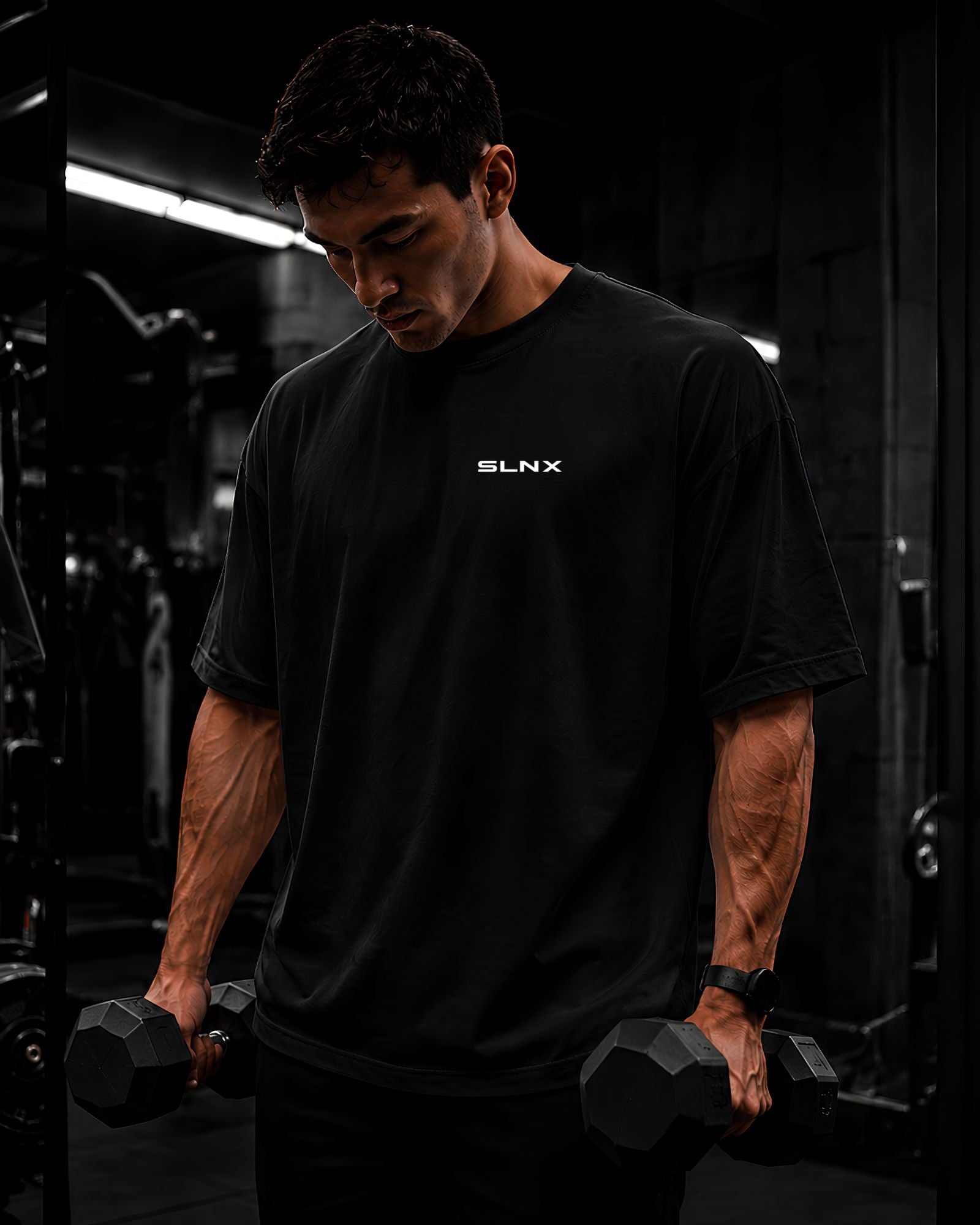 BUILT IN SILENCE Oversized Gymwear Tee