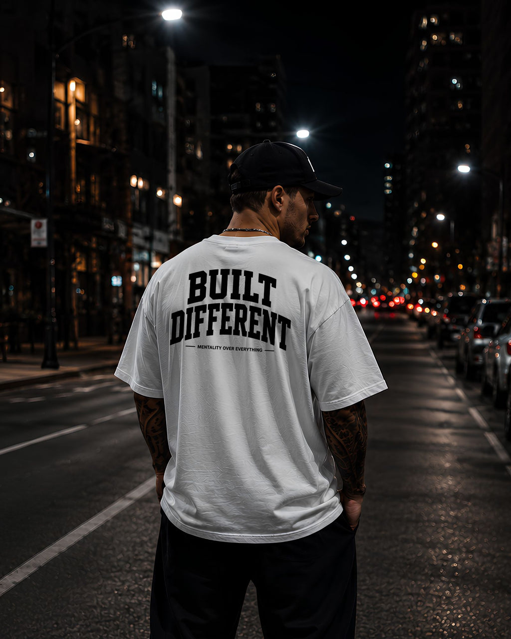BUILT DIFFERENT Heavyweight Oversized Tee