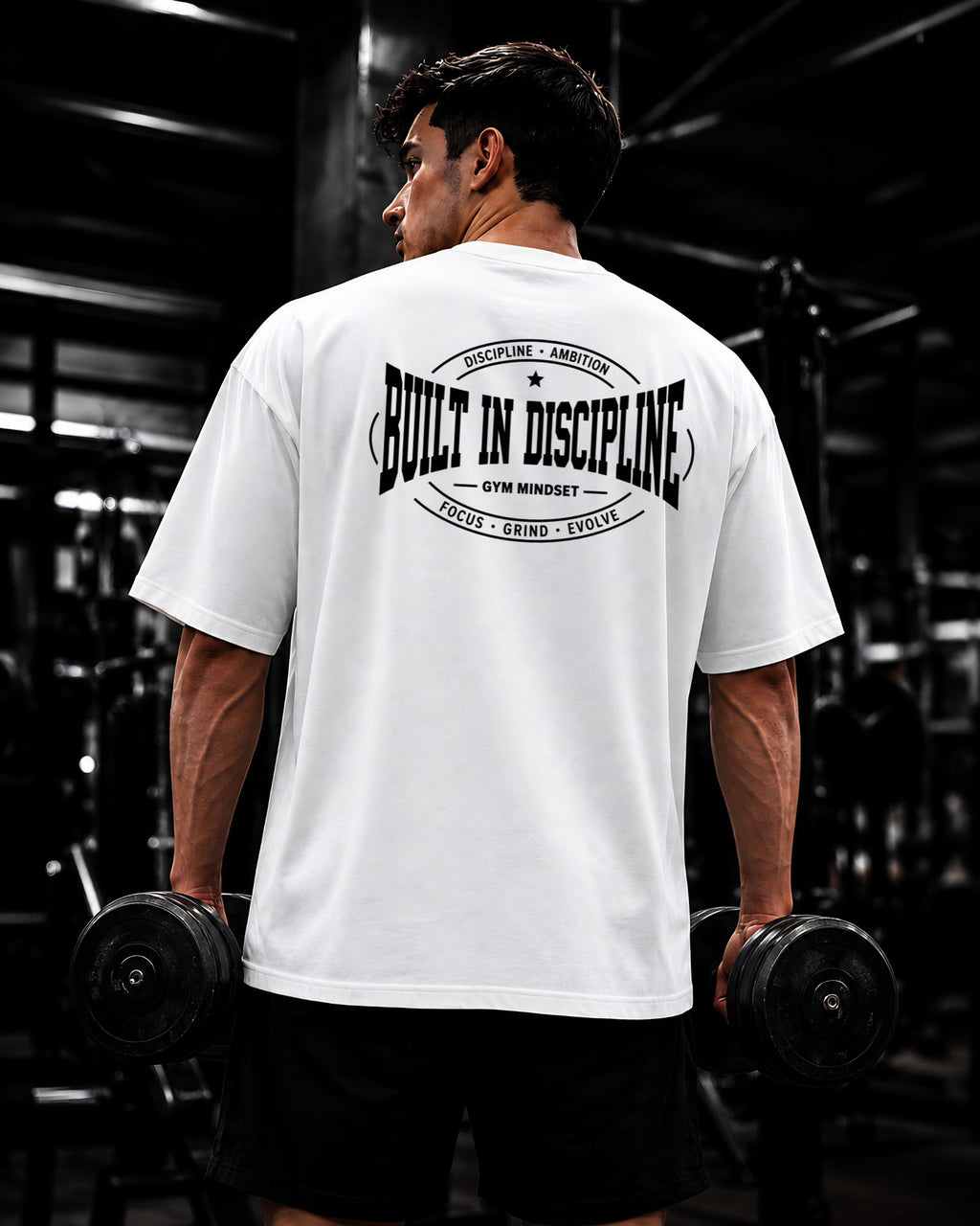 Fit oversized premium en polo heavyweight algodón 20/1 blanco SLNX
