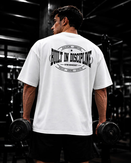 Fit oversized premium en polo heavyweight algodón 20/1 blanco SLNX