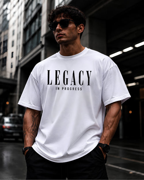Polo oversized heavyweight LEGACY IN PROGRESS estilo athletic streetwear