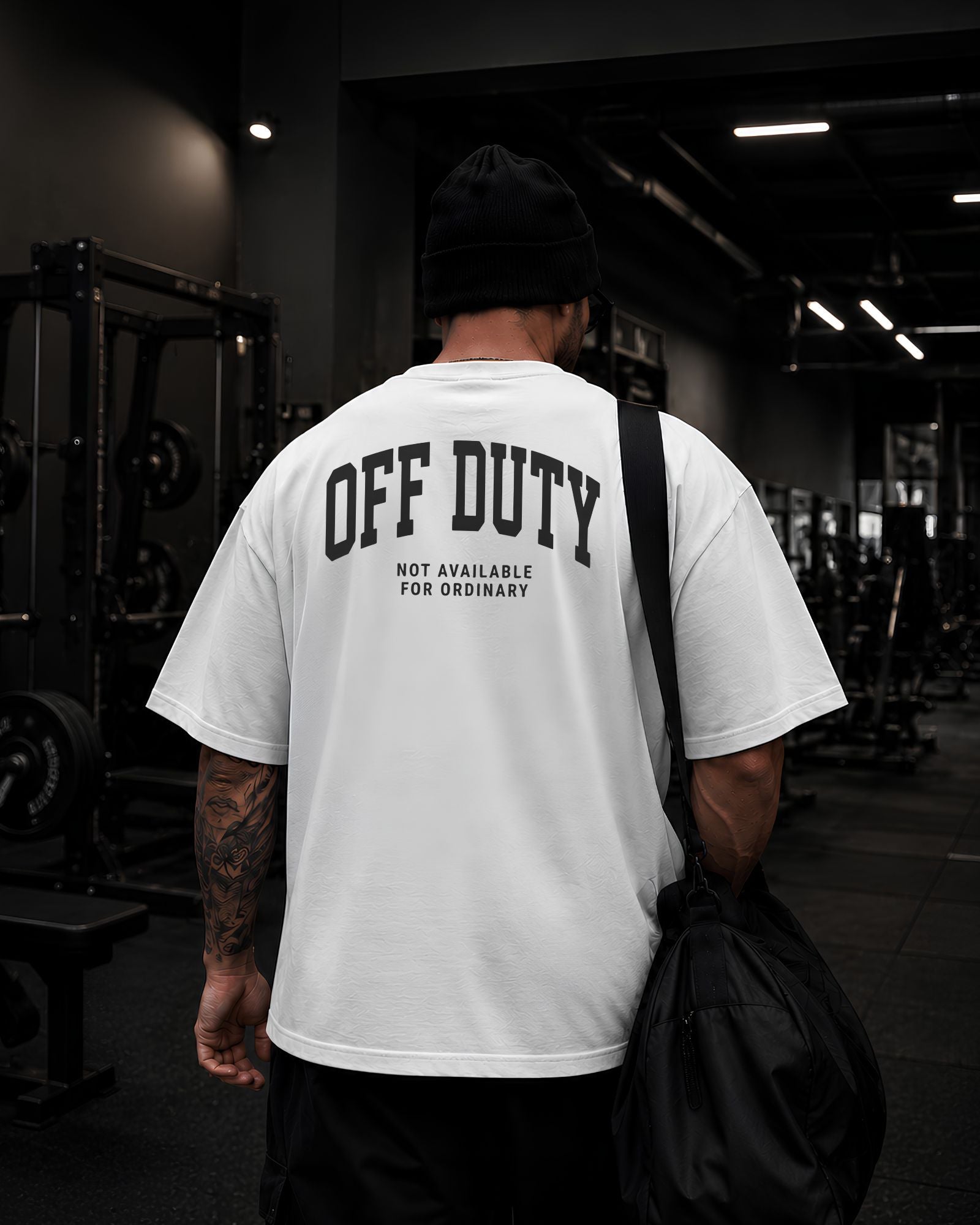 Polo oversized negro OFF DUTY athletic streetwear