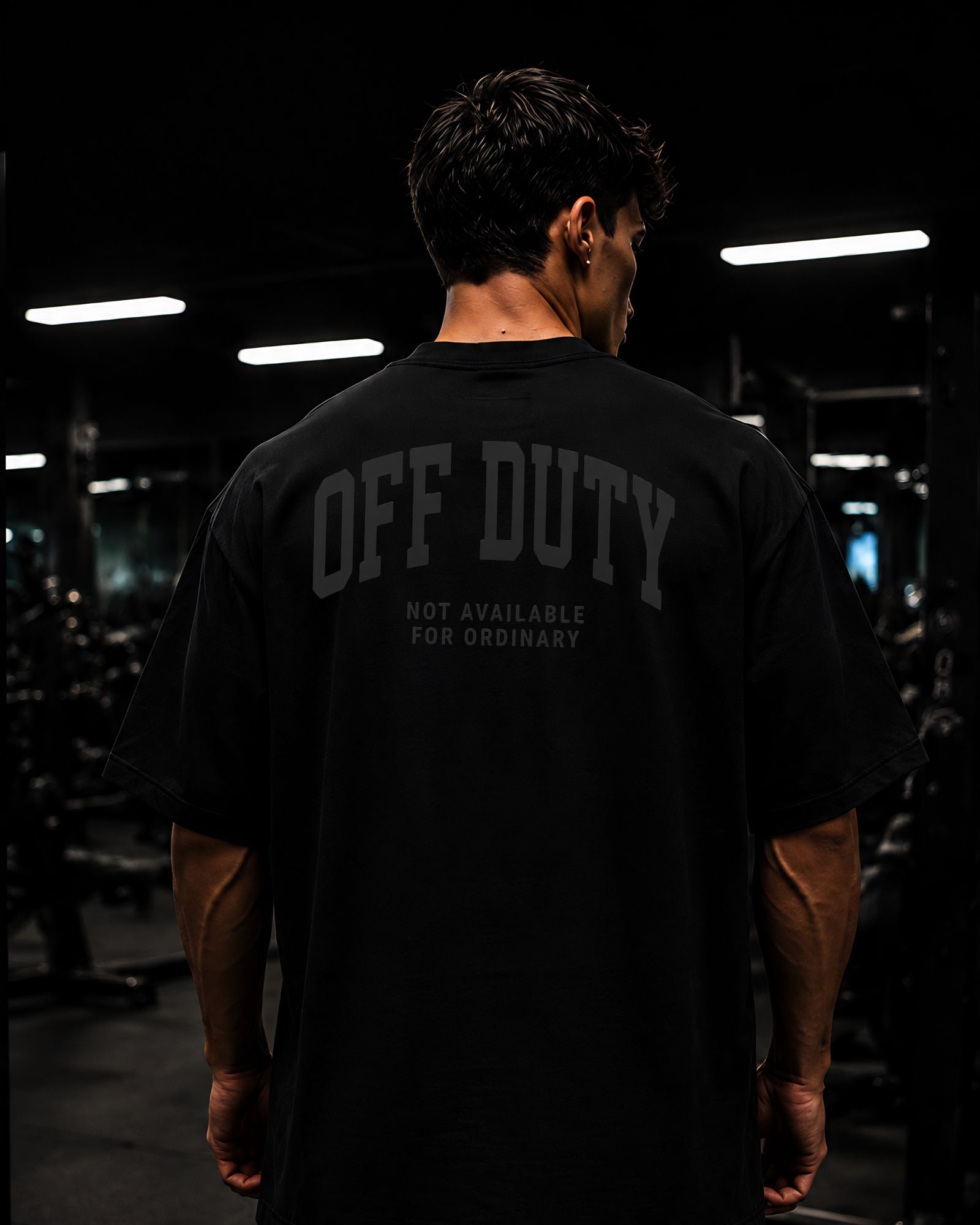 Polo oversized heavyweight OFF DUTY para gym y streetwear confeccionado en algodón premium 20/1