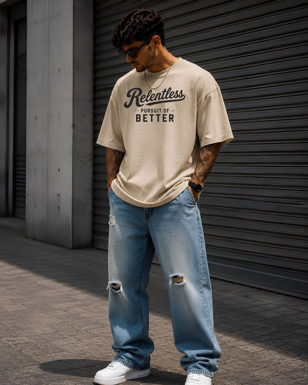 RELENTLESS PURSUIT OF BETTER Heavyweight Oversized Tee
