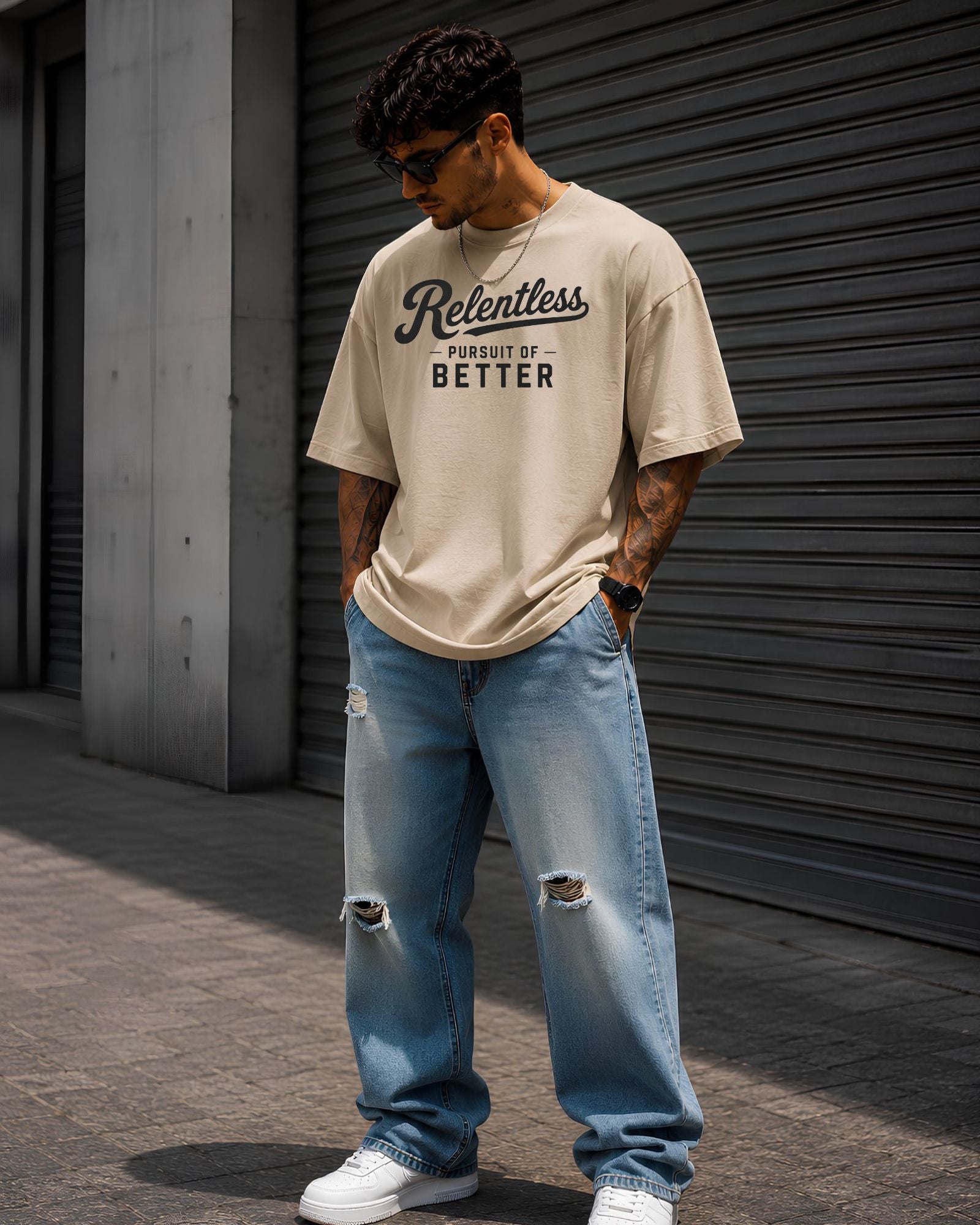 RELENTLESS PURSUIT OF BETTER Heavyweight Oversized Tee