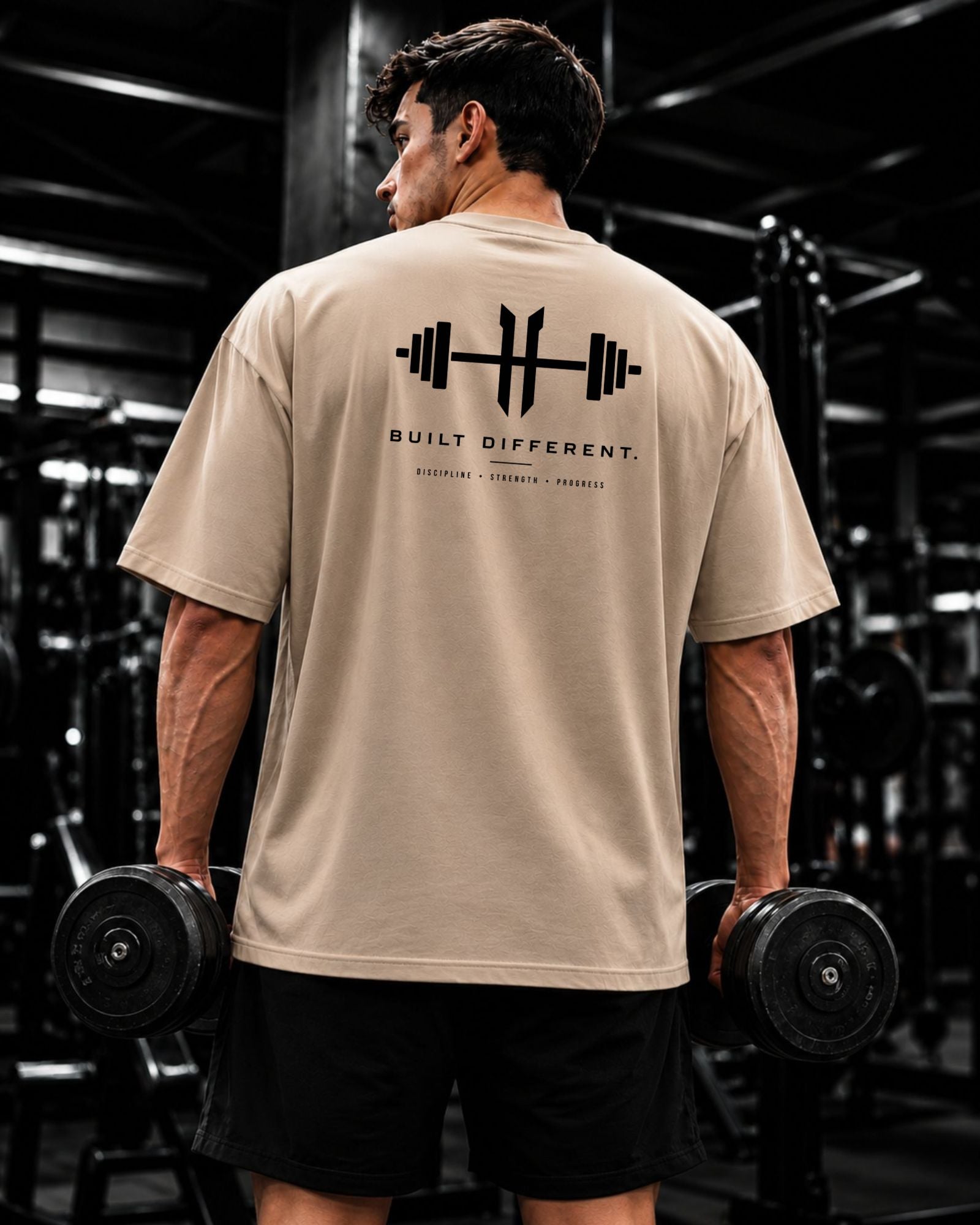 Polo Oversize 20/1 gym "BUILT DIFFERENT"