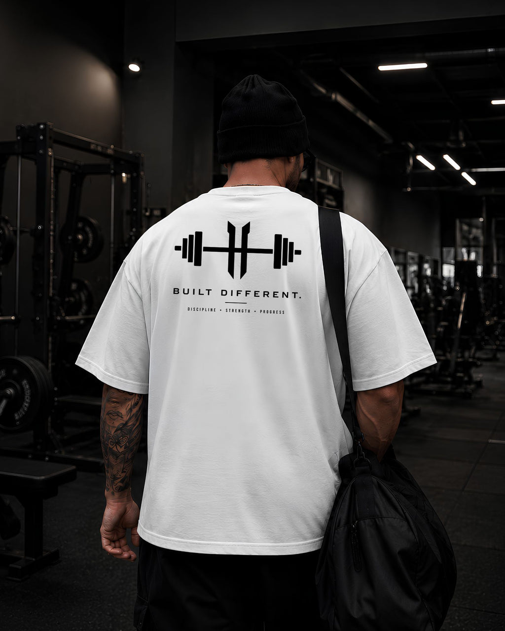 Polo Oversize 20/1 gym "BUILT DIFFERENT"