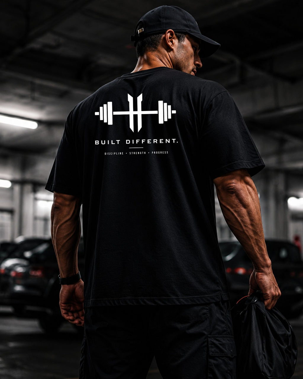 Polo Oversize 20/1 gym "BUILT DIFFERENT"