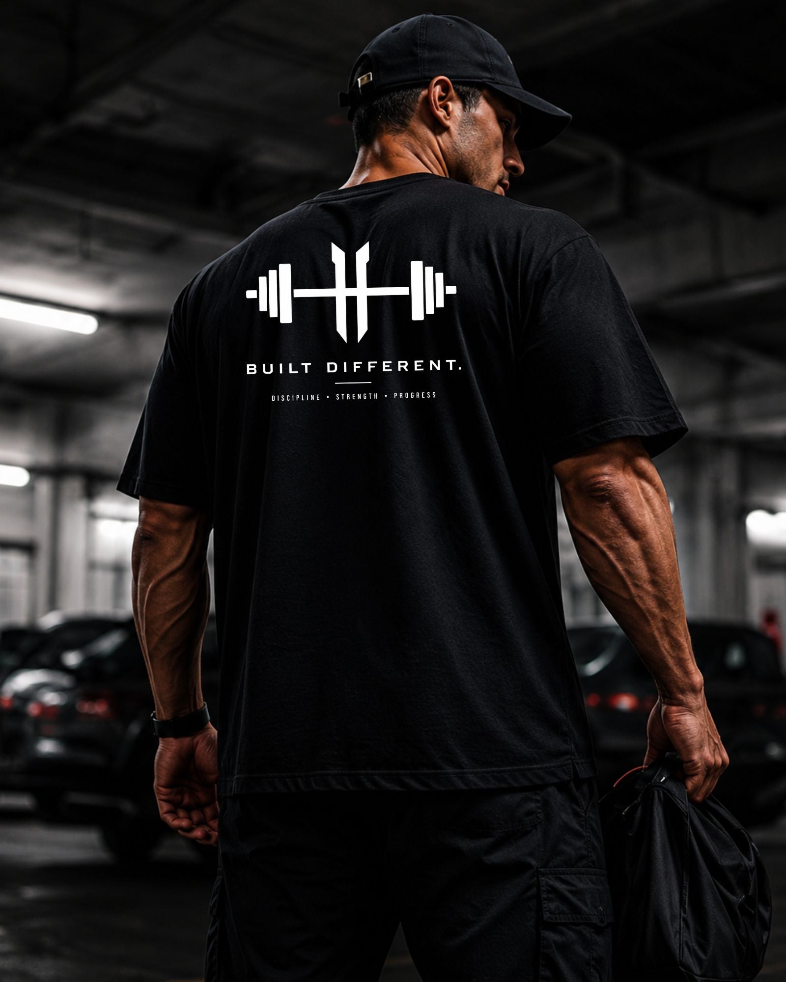 Polo Oversize 20/1 gym "BUILT DIFFERENT"