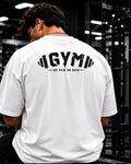Polo oversized gym blanco athletic streetwear SILENXX
