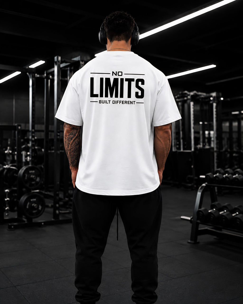 Polo Oversize Gym Premium “NO LIMITS - BUILD DIFFERENT"