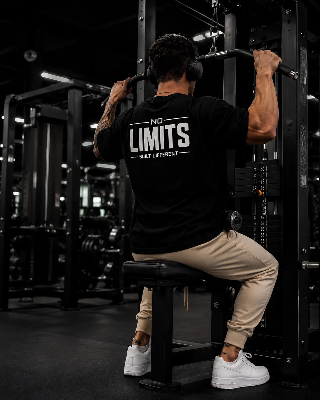 Polo Oversize Gym Premium “NO LIMITS - BUILD DIFFERENT"
