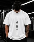 Polo Oversize 20/1 Gym "FOCUSED"