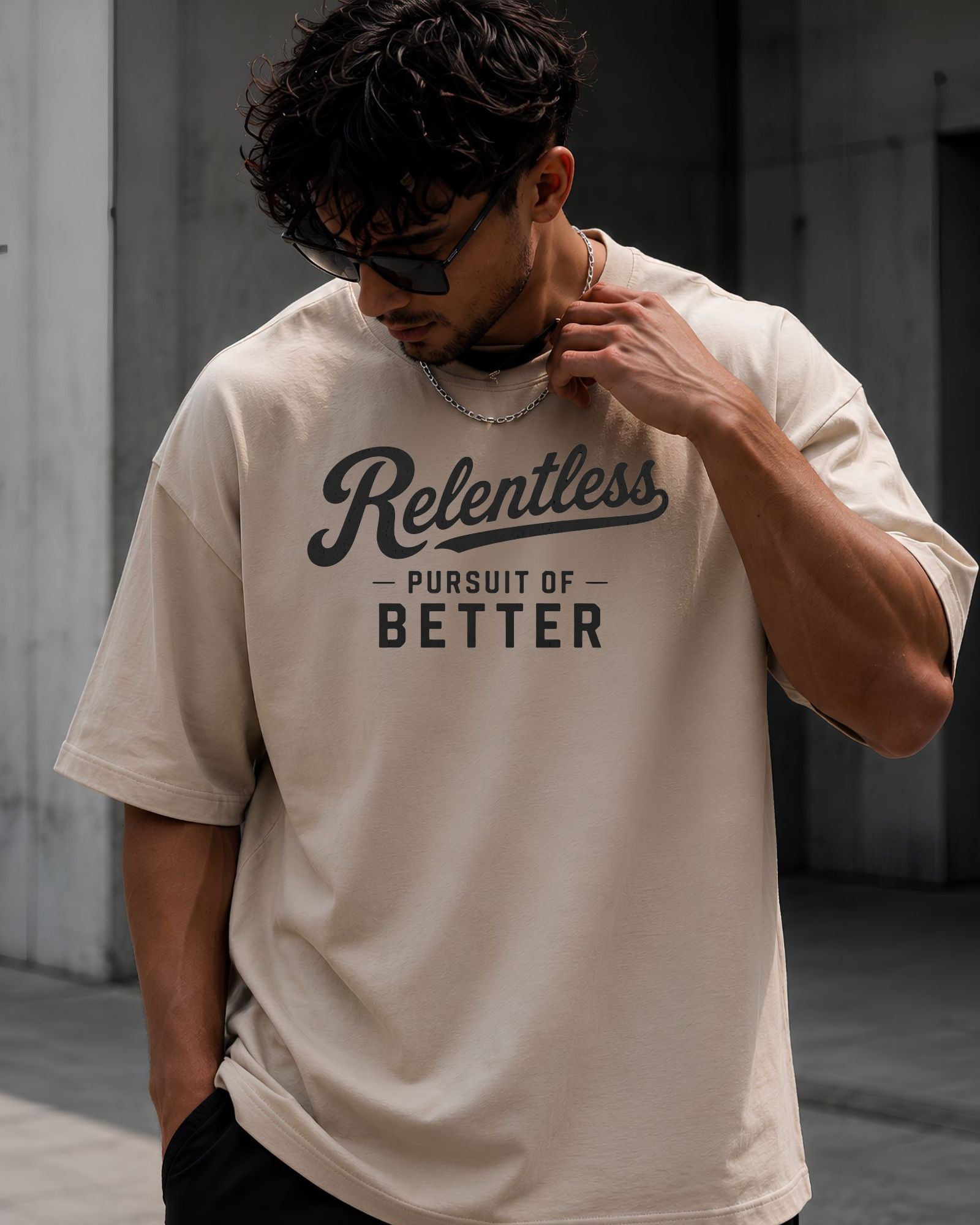 RELENTLESS PURSUIT OF BETTER Heavyweight Oversized Tee