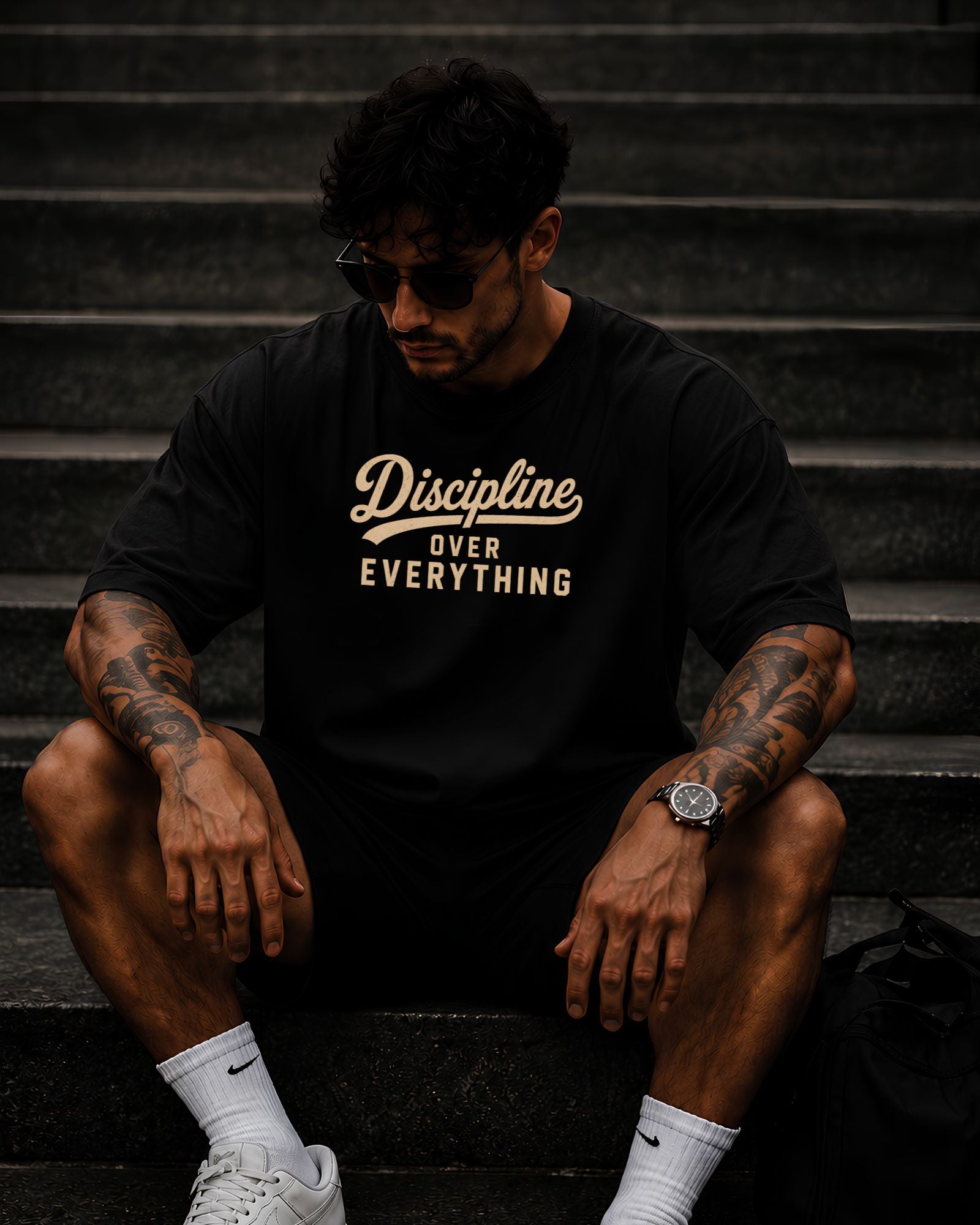 Discipline Over Everything Heavyweight Oversized Tee
