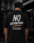 Polo Oversize Gym Minimalista – “NO DISTRACTIONS”