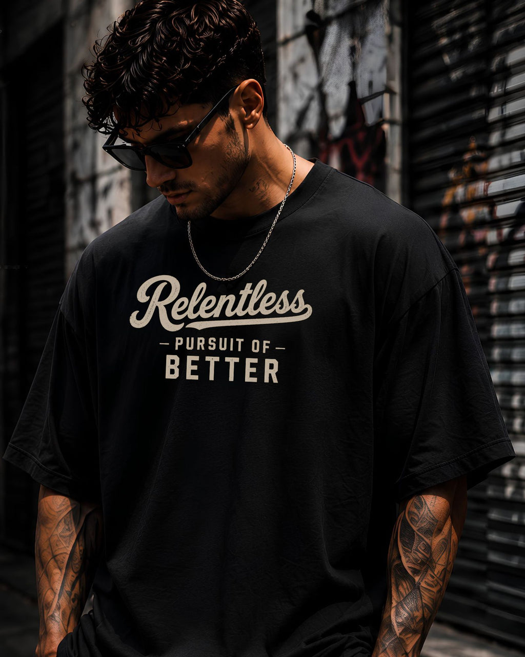 RELENTLESS PURSUIT OF BETTER Heavyweight Oversized Tee